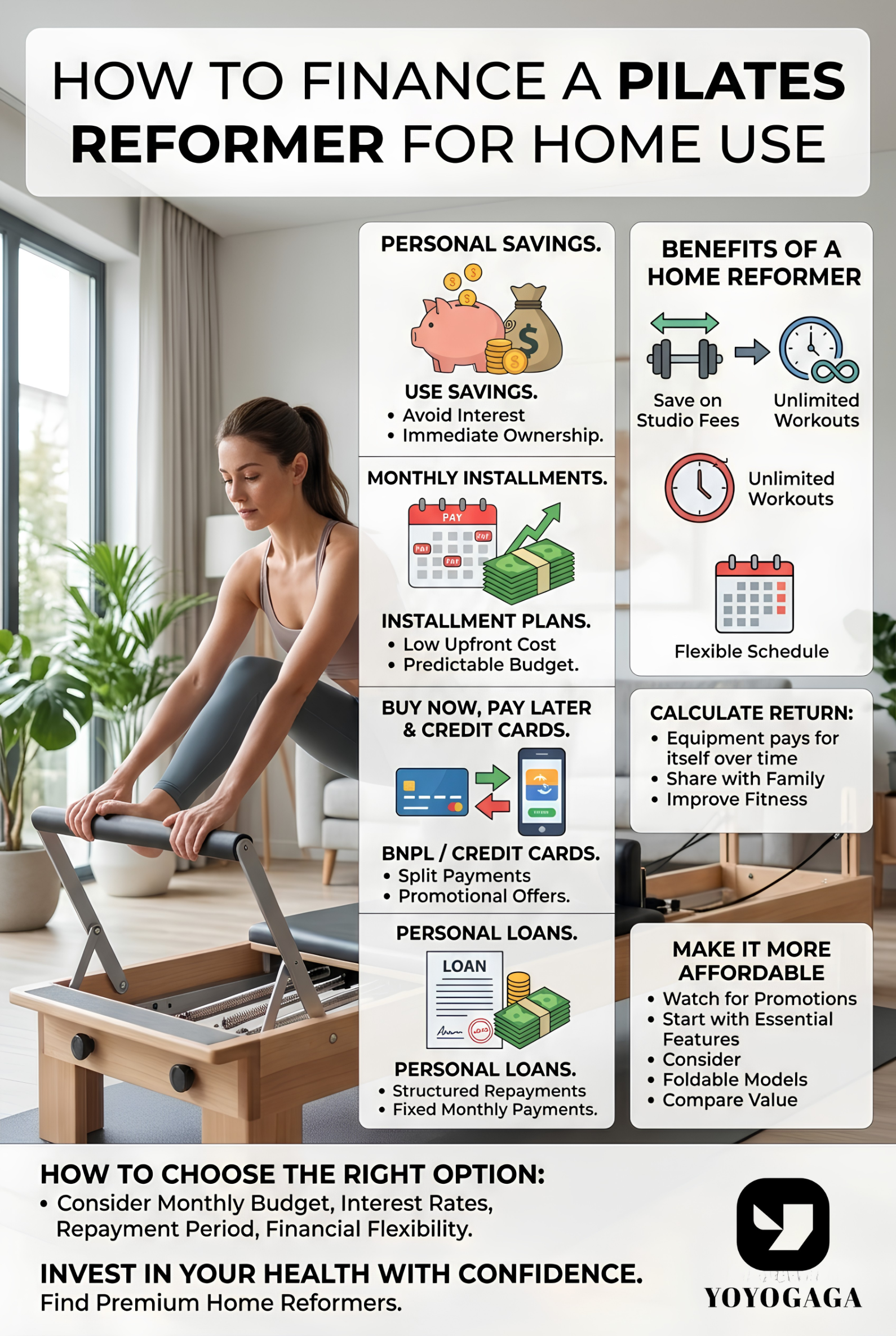 How to Finance a Pilates Reformer for Home Use