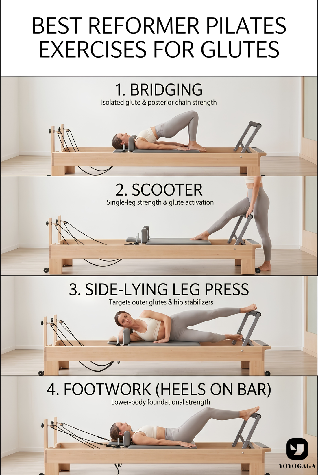Best Reformer Pilates Exercises for Glutes