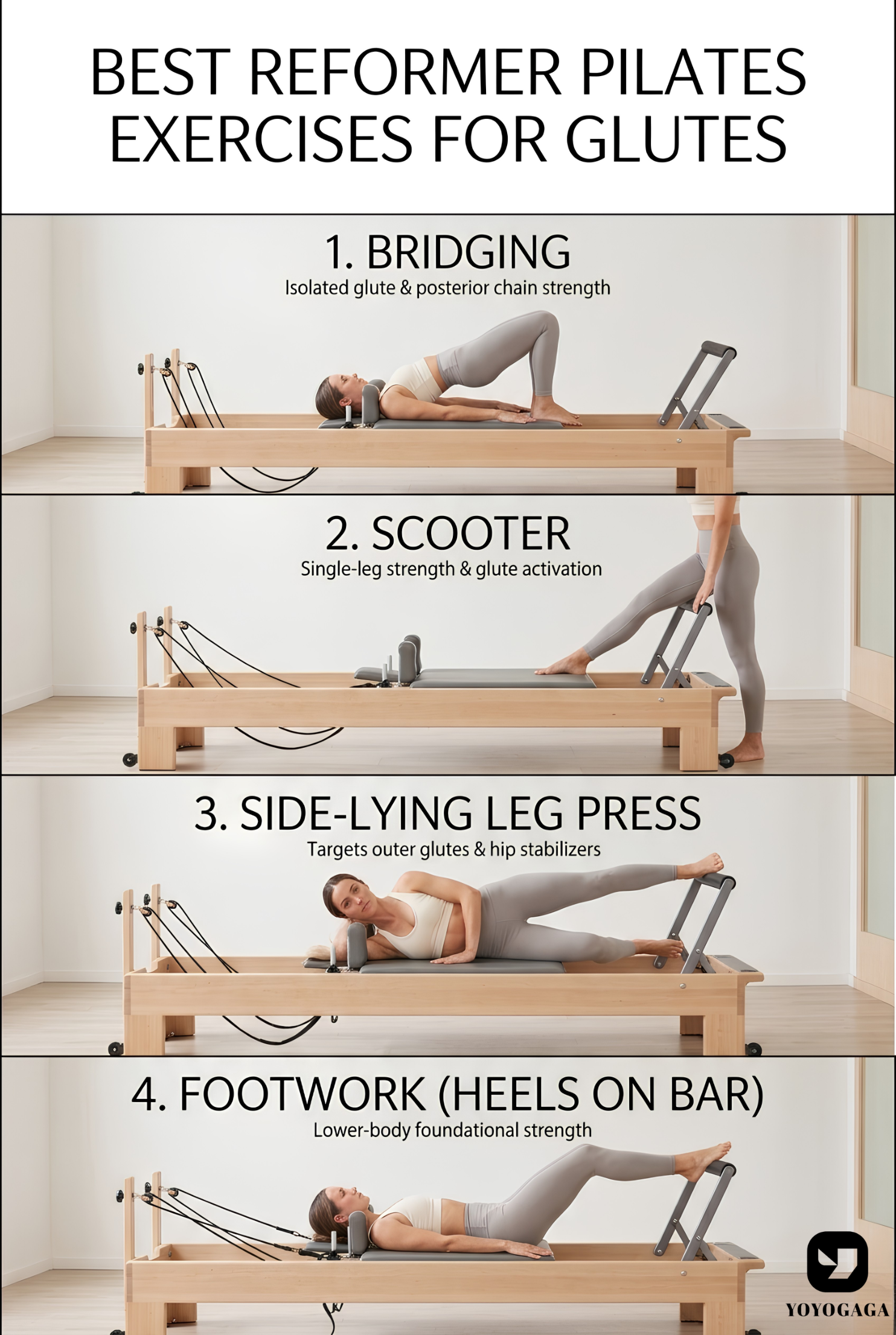 Best Reformer Pilates Exercises for Glutes