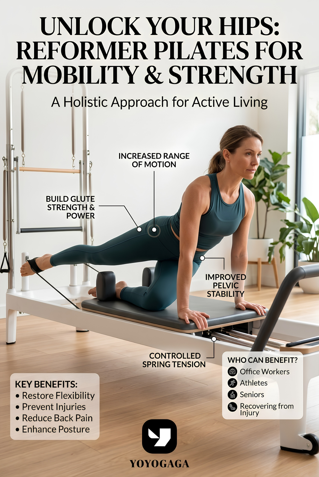 Reformer Pilates for Hip Mobility and Strength
