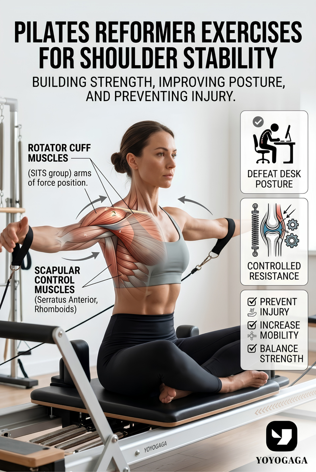 Pilates Reformer Exercises for Shoulder Stability