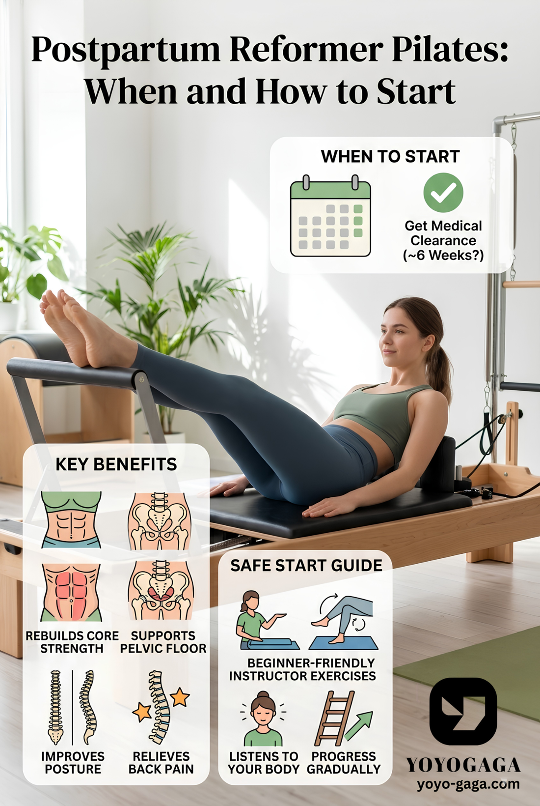 Postpartum Reformer Pilates: When and How to Start