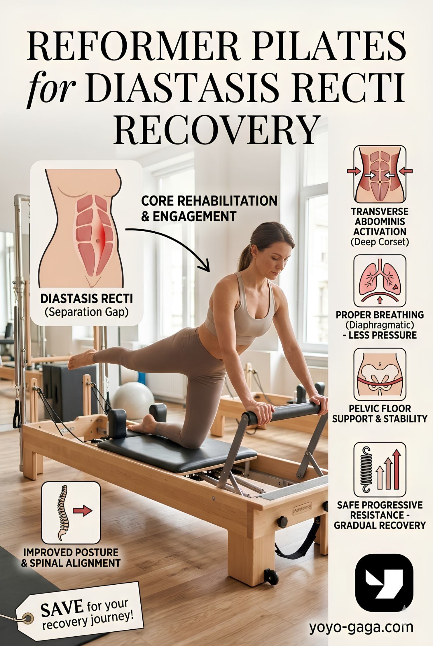 Reformer Pilates for Diastasis Recti Recovery