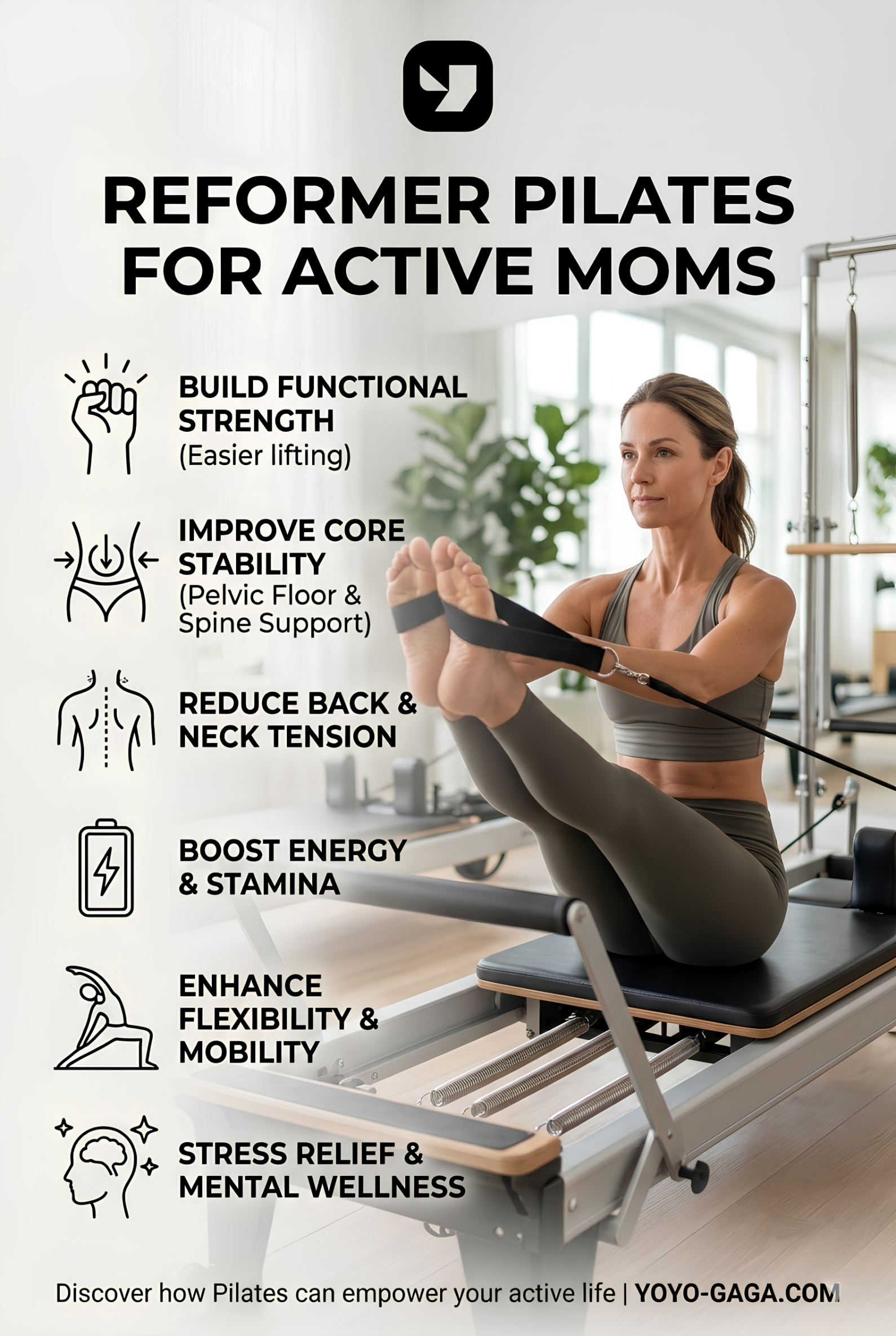 Reformer Pilates for Active Moms