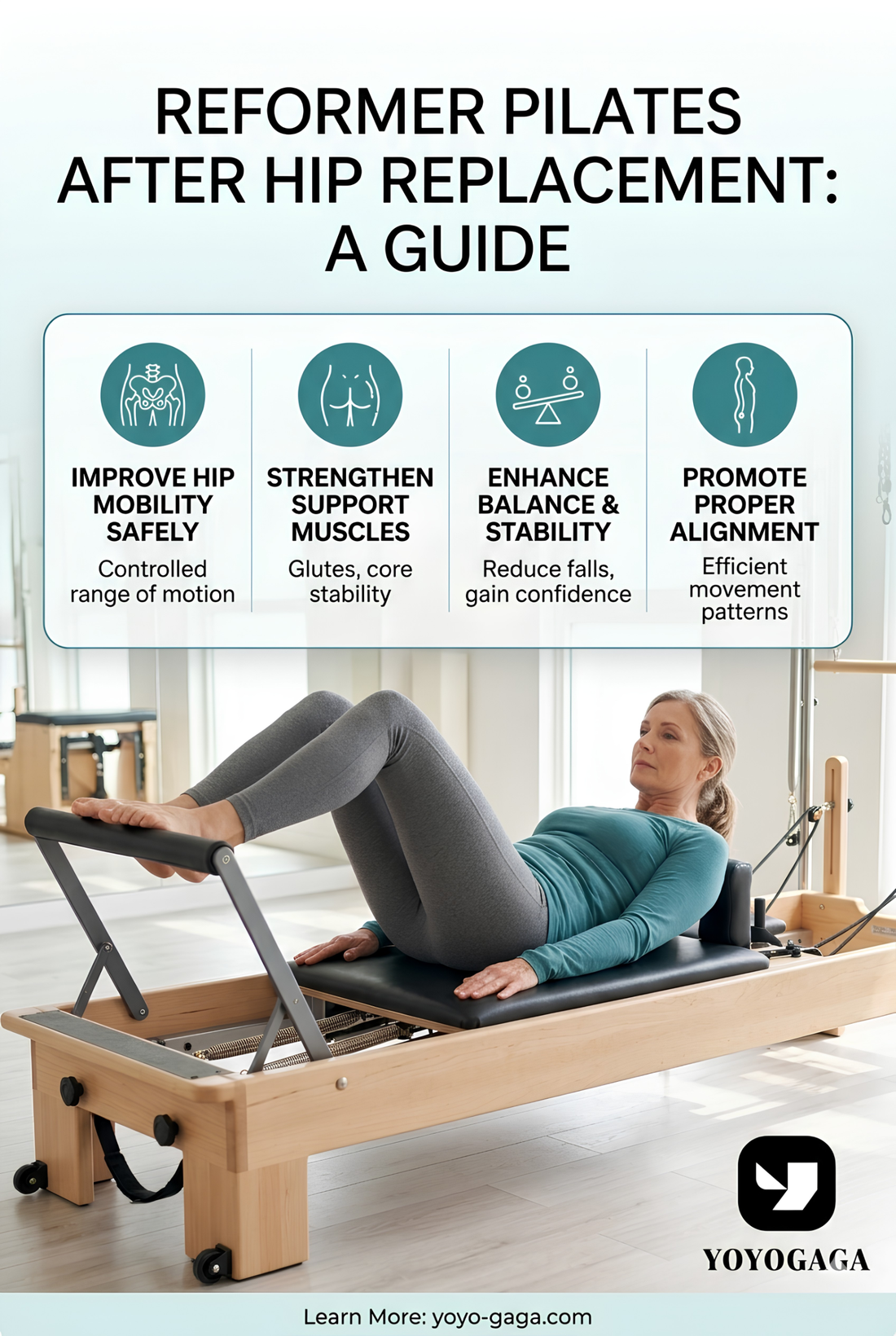 Reformer Pilates After Hip Replacement: A Guide