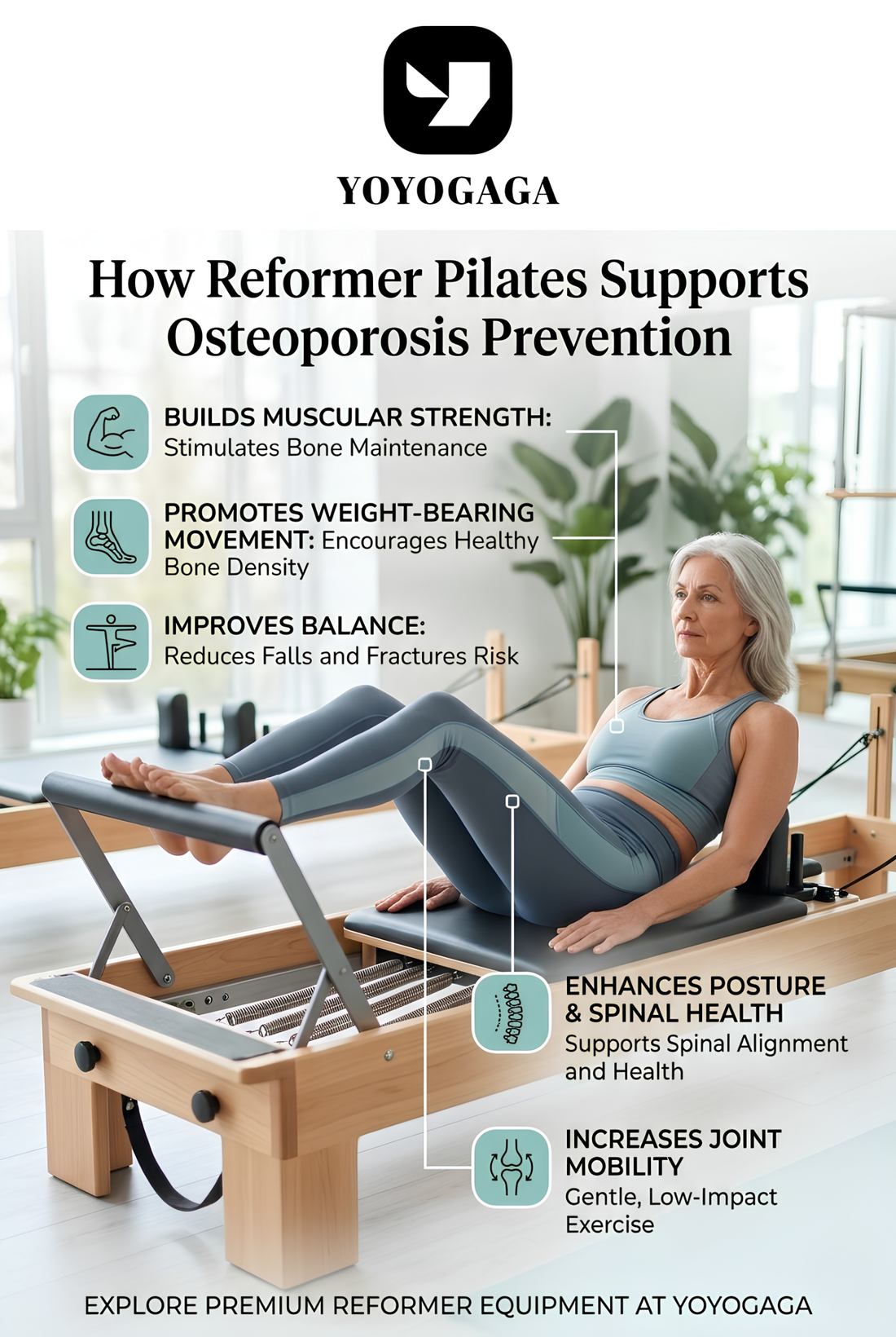 How Reformer Pilates Supports Osteoporosis Prevention