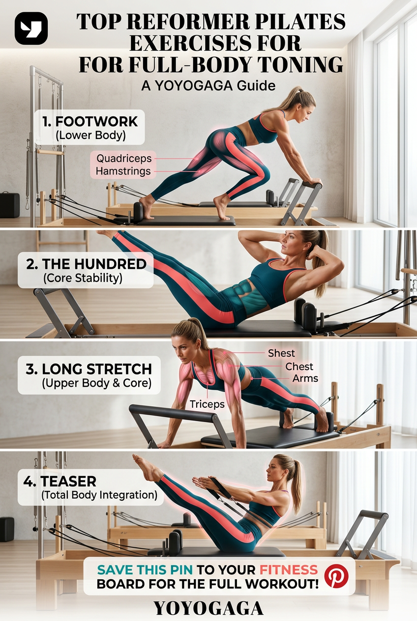 Top Reformer Pilates Exercises for Full-Body Toning