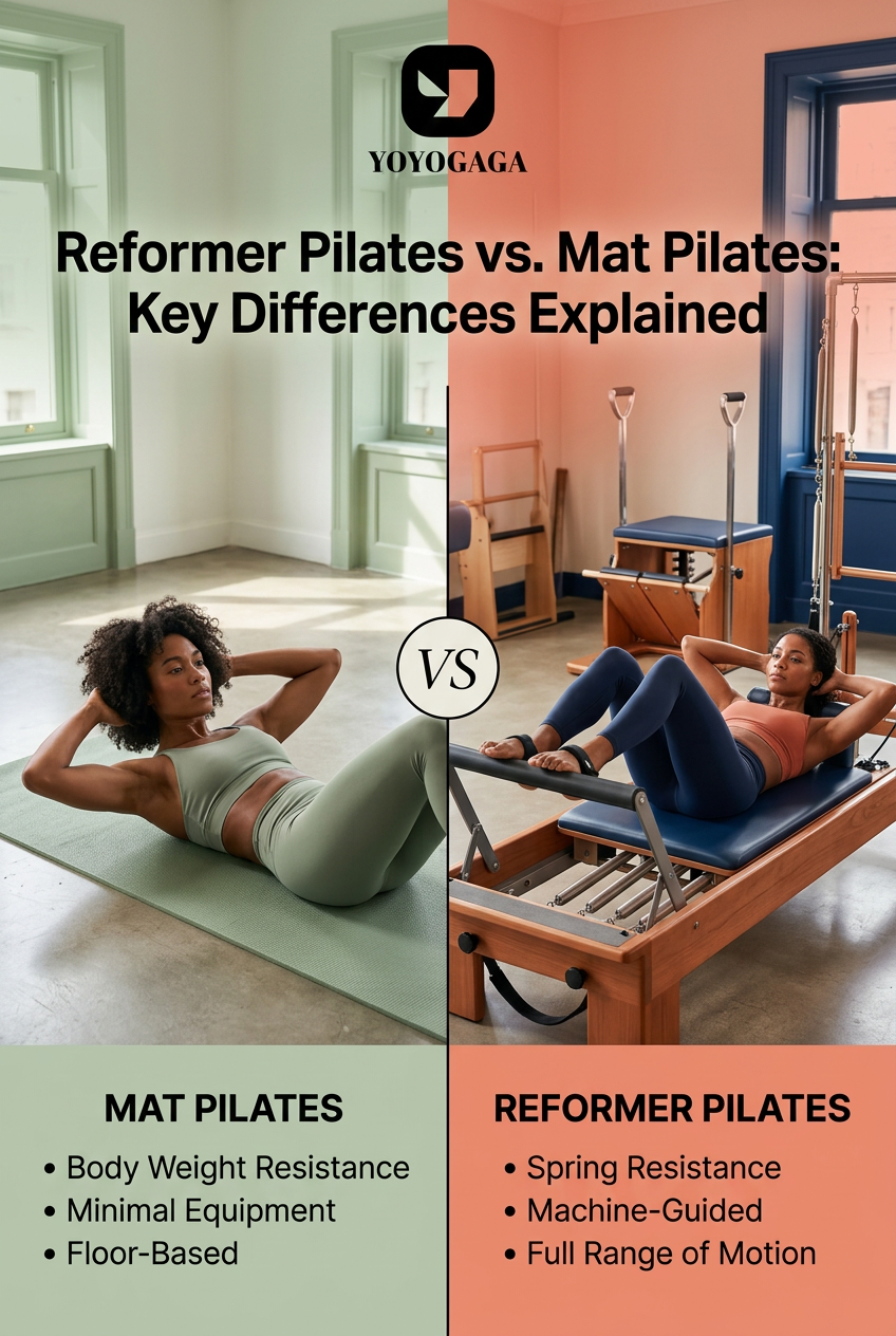Reformer Pilates vs. Mat Pilates: Key Differences Explained