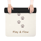 Paw Print Rubber Yoga Mat – "Play & Flow" Non-Slip Fitness Mat
