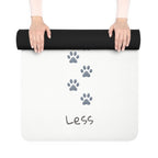 Paw Print "Less" Rubber Yoga Mat — Pet Lover Non-Slip Exercise Mat