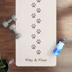 Paw Print Rubber Yoga Mat – "Play & Flow" Non-Slip Fitness Mat
