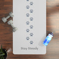 Paw Print Rubber Yoga Mat — "Stay Steady" Non-Slip Pet Lover’s Exercise Mat