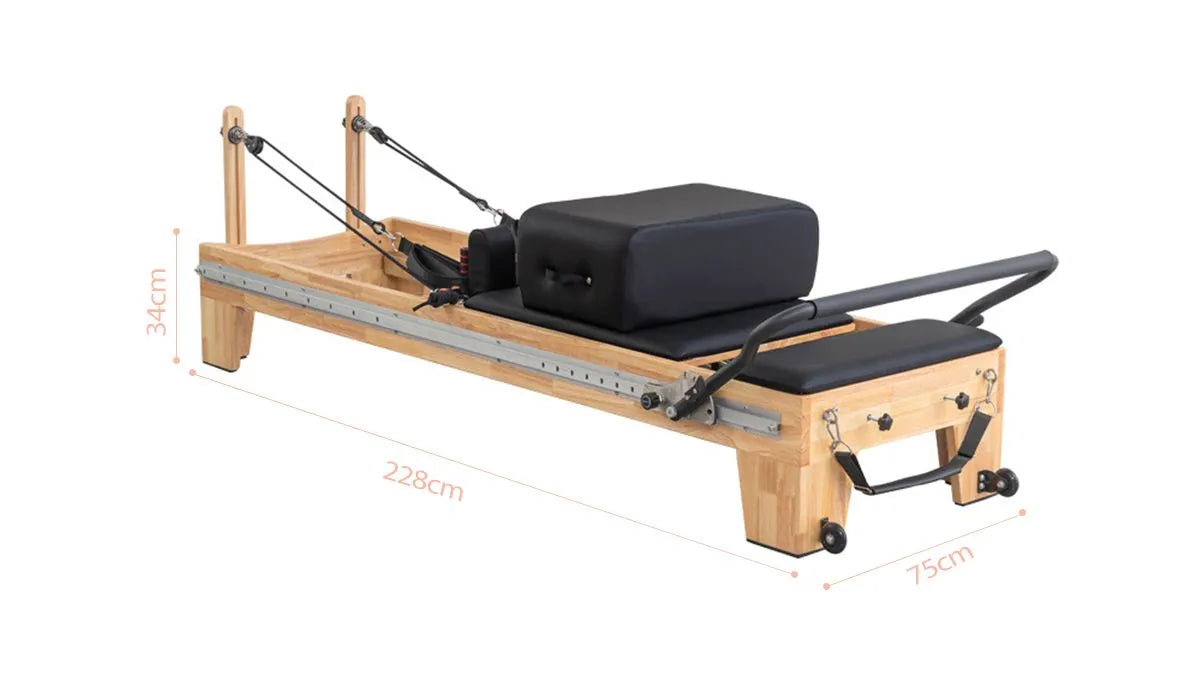 Wood Full Track Pilates Reformer