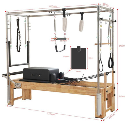 Wood Pilates Cadillac Reformer