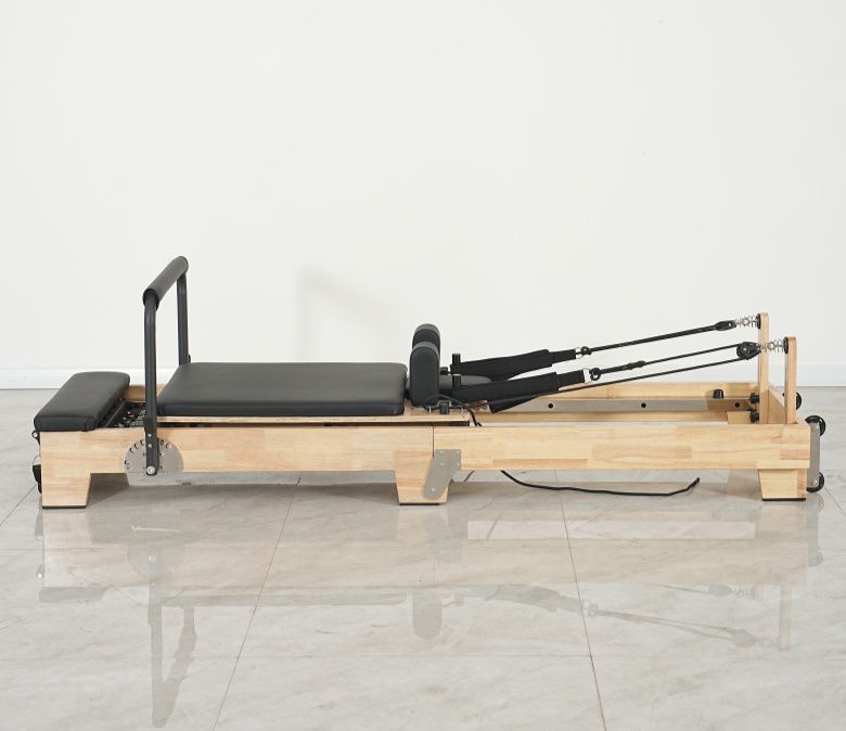 Wood Collapsible Pilates Reformer at Home