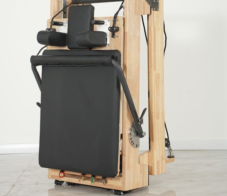 Wood Collapsible Pilates Reformer at Home