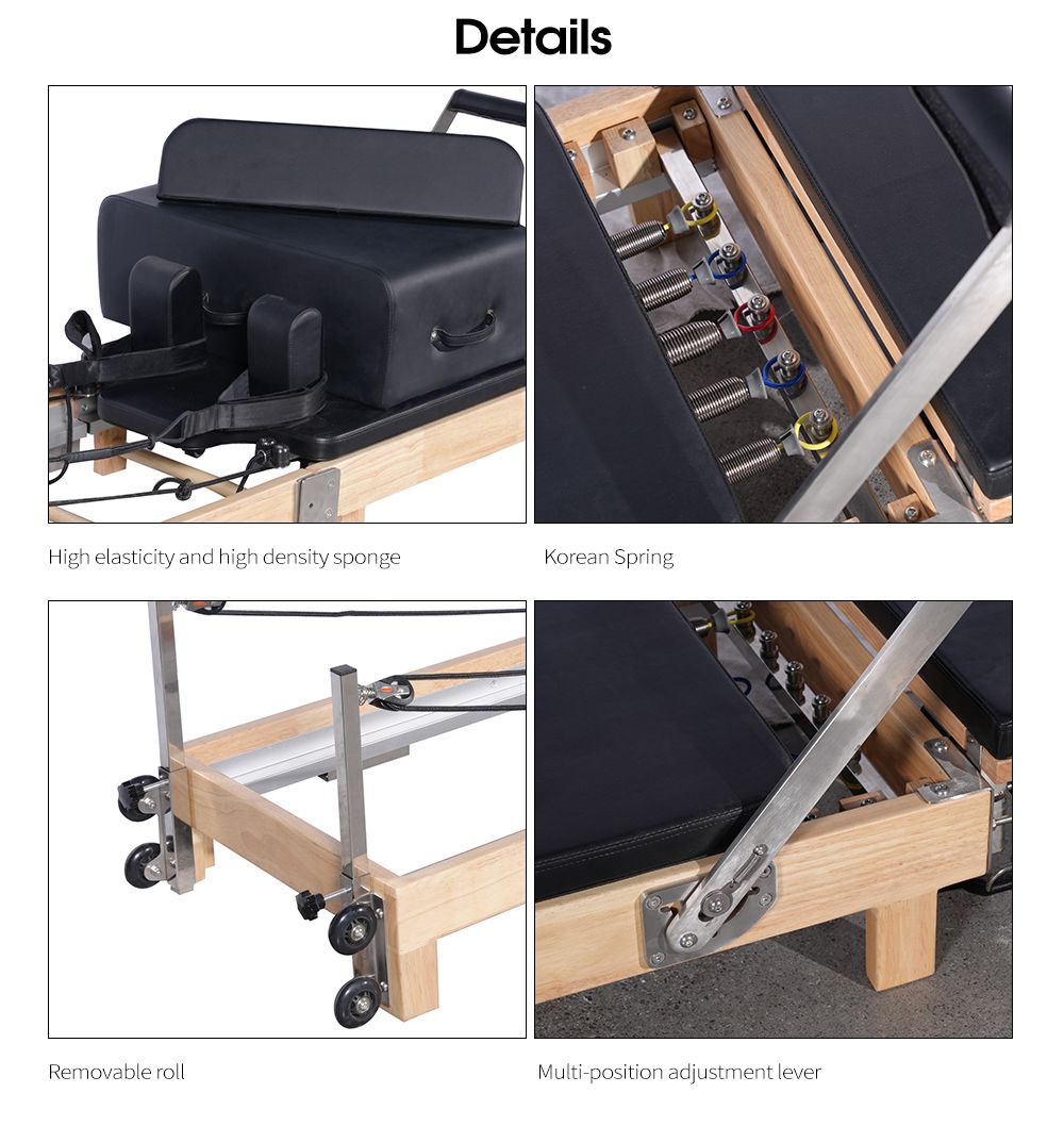 FOLD2 Foldable Wood Pilates Reformer