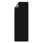 Floral Hummingbird Rubber Yoga Mat | Non-Slip Yoga Mat with Gold Accent | Transformative Teal