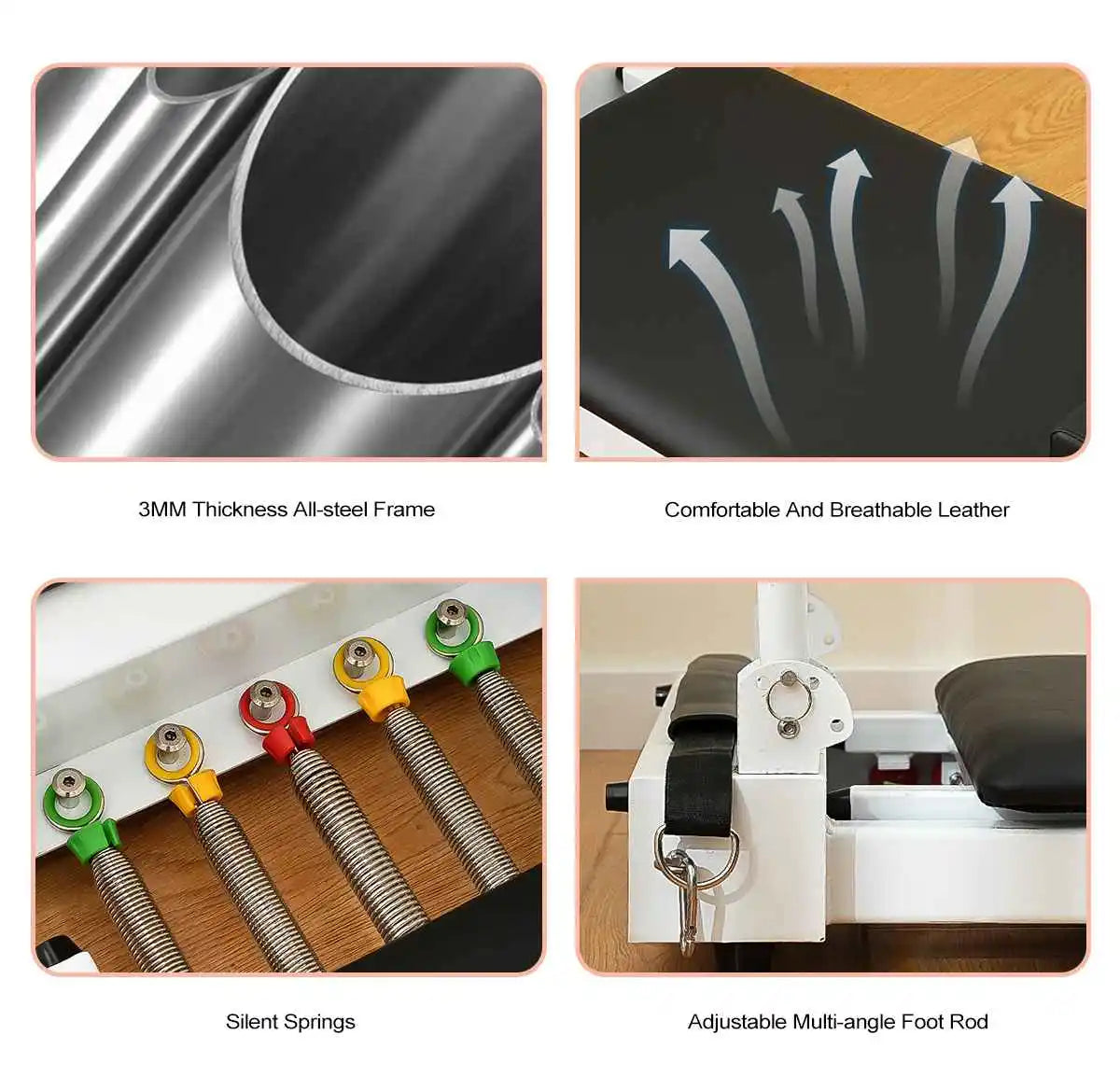 Foldable Steel Pilates Reformer