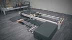 Foldable Aluminum White Reformer High Quality Space Saving Pilates Reformer
